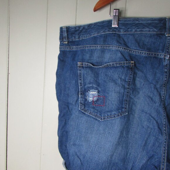 Old Navy Plus Denim Shorts 28 Roll Cuff Blue - Picture 11 of 13